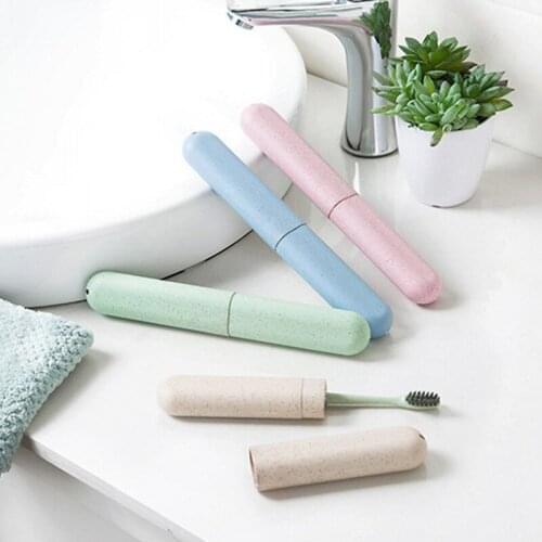 Portable Toothbrush Holder Travel Camping Toothbrush Storage Case Household Outdoor Toothpaste Organizer Box Bathroom Accessorie