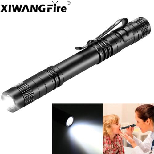 Premium XPE LED Flashlight Ultra Small Q5 Lamp Torch IP67 Waterproof Pen Light Portable Light for Emergency, Camping, Outdoor