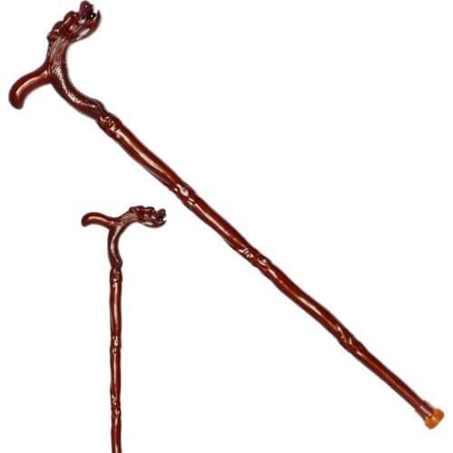 The old cane crutches leading real wood stick man Walker birthday gift bag mail stick