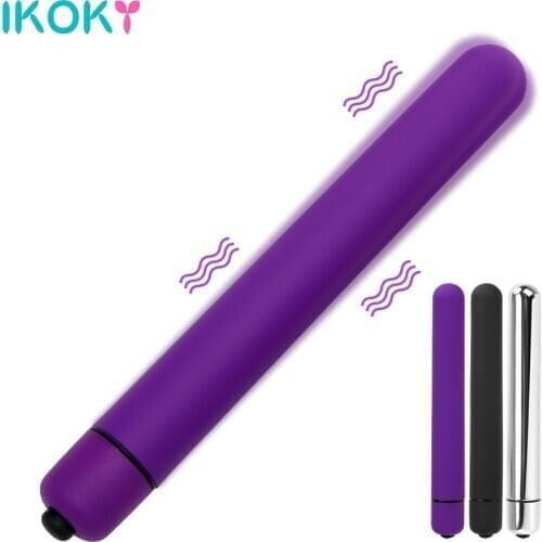IKOKY Long Dildo Bullet Vibrator Vagina Clitoris Anal Sex Toys For Women Men Butt Plug Female Masturbator Couple Machine Shop