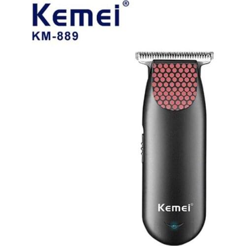 Kemei hair trimmer KM-889 cordless rechargeable hair clipper mini oilhead clipper 0mm haircut machine beard trimmer carving hair