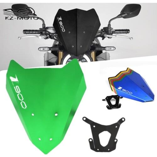 Motorcycle Windshield For Kawasaki Z900 z900 2017 2018 2019 2020 CNC Aluminum Motorbike Wind Deflector Windscreen Accessories