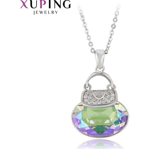 Xuping Pendant Necklace Vintage Crystals Jewelry Romatic Party Fashion Prime Gifts for Women 40584