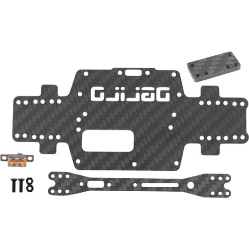 For Wltoys K969 K979 K989 K999 P929 P939 1:28 RC Car Spare Parts Upgraded Carbon Fiber Chassis Car Bottom Low Body Shell