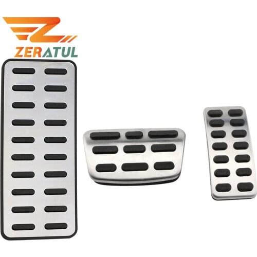 Zeratul Car Fuel Brake Rest Foot Pedals Auto Pedal Cover For Hyundai Ix25 Creta Accent Verna Solaris for Kia K2 Rio Soul KX3
