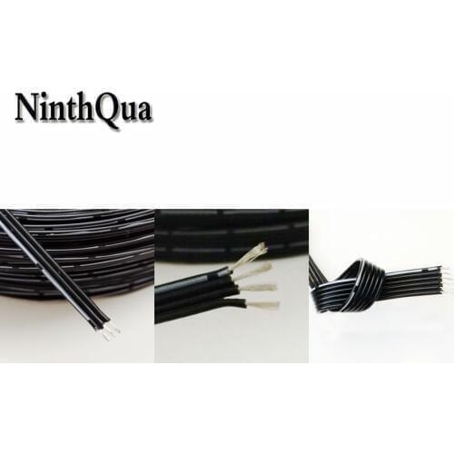 1metre 26AWG 28AWG 30AWG Silicone Wire Ultra Flexiable Test Line 3P 4P 6P 0.08mm Tinned Copper Cable High Temperature