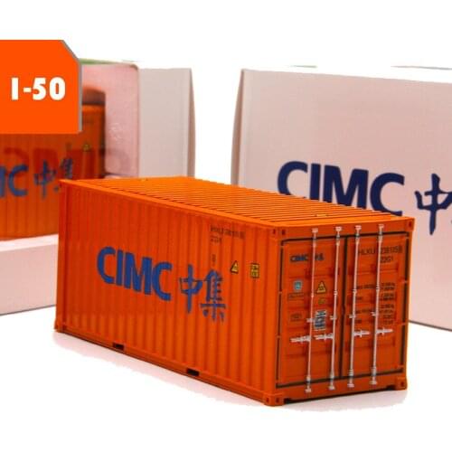 1PCS 1:50 sacle CIMC dry container model metal truck accessories display souvenirs children kid gift simulation adult alloy toys