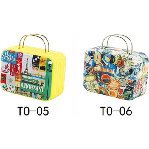 1pcs 7.5x3.5x5.5cm Creative Packaging Tin Box Decoration Storage Mini Travel Metal Tin Jewelry Candy Coins Holder Box Case