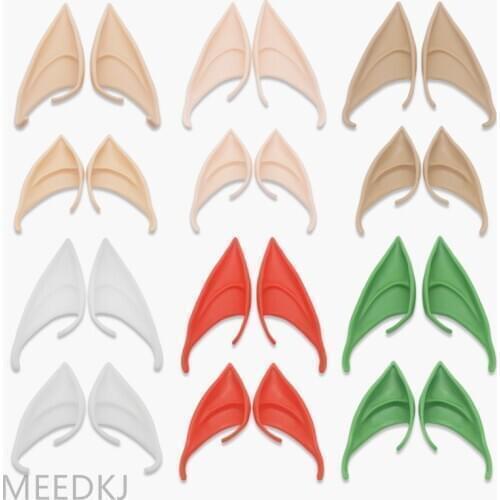 1pcs Halloween elf ear latex cosplay props party magic city pointed ears elfear