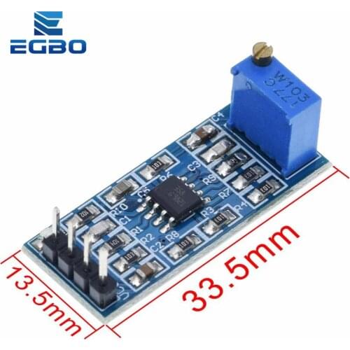 1PCS Great IT LM358 100 Times Gain Signal Amplification Amplifier Operational Amplifier Module 5V-12V