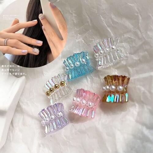 10pcs 3D Nail Art Decorations Aurora Color Ribbon Ballet Skirt Design Nail Decor Accessories With Pearls Luxury Nail Charms