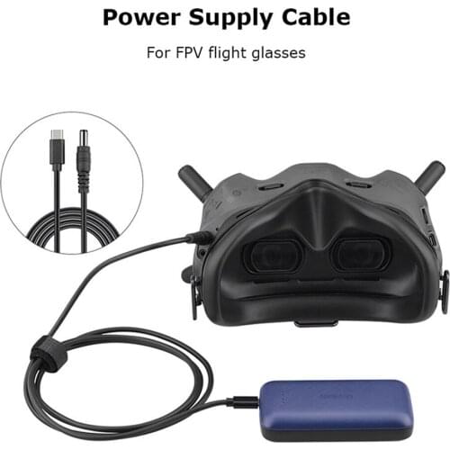 153cm Wear Resistance Power Bank Cable Power Supply Line Replacement Accessory for DJI FPV Combo Drone