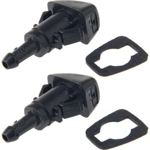 2 Pcs Windshield Washer Wiper Water Spray Nozzle For Chrysler 300C