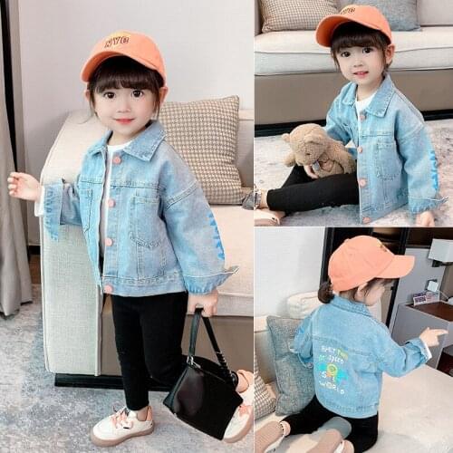 2021 Girls Babys Kids Coat Jean Jacket Outwear Winter Autumn Thicken Warm Overcoat Top Sport Cardigan Childrens Clothing