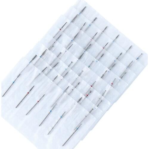 6pcs Pro Gel Nails Drill Bit Diamond Grinding Head Nail Metal Shank Manicure Machine Accessories NAD008