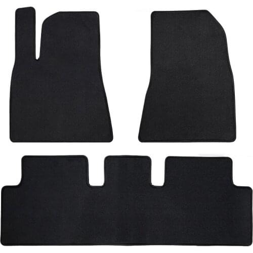 For Tesla Model 3 2021 Car Mat Accessories Velvet Silent Foot Pad Mute Non-slip Wear-resistant Special Car Floor Mats