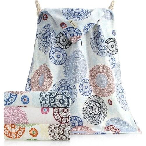 70*140cm bamboo fiber bath towel soft absorbent printed large bath towel cleaning towel