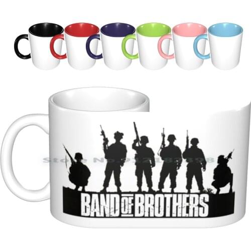 Band Of Brothers Ceramic Mugs Coffee Cups Milk Tea Mug Band Of Brothers Film Tom Hanks Spielberg Lewis Fassbender Cudlitz