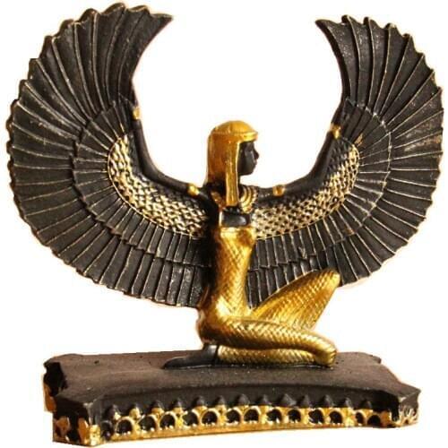 ISIS THE GOD OF FERTILITY IN ANCIENT EGYPT STATUE CREATIVE RESIN CRAFTS TOURISM SOUVENIR GIFTS COLLECTION HOME DECORTION