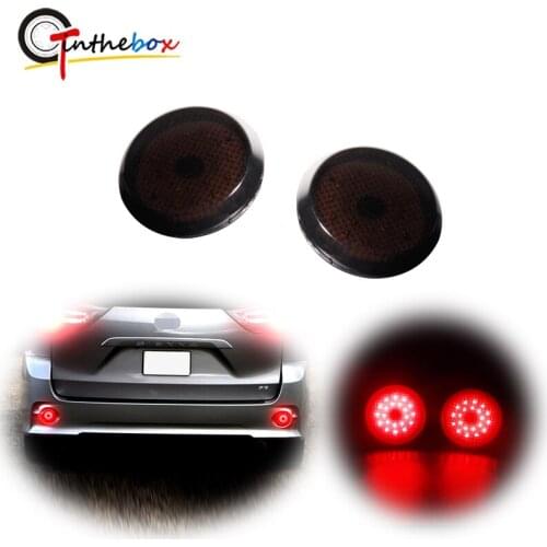 Red LED Car Rear Bumper Reflector Lights For Toyota Corolla, Sienna SE and Limited Edition, Scion iQ xB Brake Stop/Tail Lights