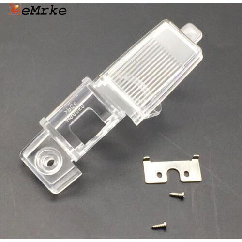 EEMRKE Car Rear View Camera Bracket License Plate Lights Housing Mount for TOYOTA Vanguard RAV4 RAV 4 XA30 2005-2012