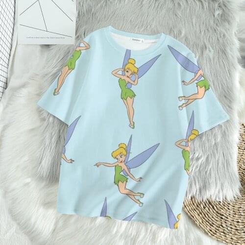 Disney summer Mickey 3D printing womens T-shirt women Korean version of loose half-sleeved summer womens T-shirt womens top