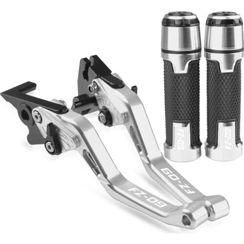 Motorcycle aluminum Accessories Handle Grips Handlebar Short Brake Clutch Lever For YAMAHA FZ09 2013-2021 FZ09 2014 2015 2016 17