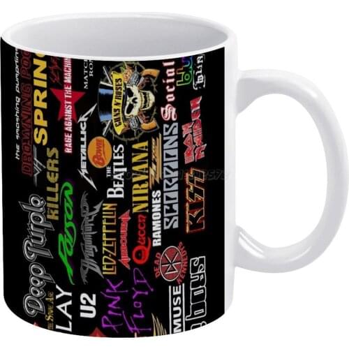 Music White Mug Coffee Mug 330ml Ceramic Home Milk Tea Cups and Mugs Travel Gift for Friends Tape Music Cassette Retro Vintage F