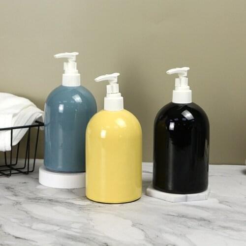 Enamel pressed bath bottle set bathroom supplies vial shampoo sub-bottle hand sanitizer bottle