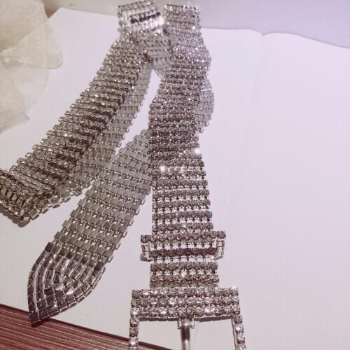 New 2019 Vintage Flash Drill Waist Chain Cute Bling Night Club Disco Belt Fashion personality super invincible flash drill belt