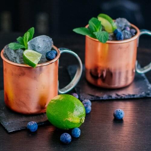 Pure Copper Mug Creative Coppery Handcrafted Lemonade Beer Mule Cocktail Cup For Restaurant Bar Drinkware Party Kitchen