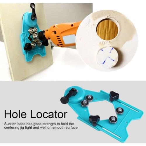 FNICEL New 4mm-80mm Green/Yellow Adjustable Diamond Drill Bit Hole Saw Guide Sucker Base Locator