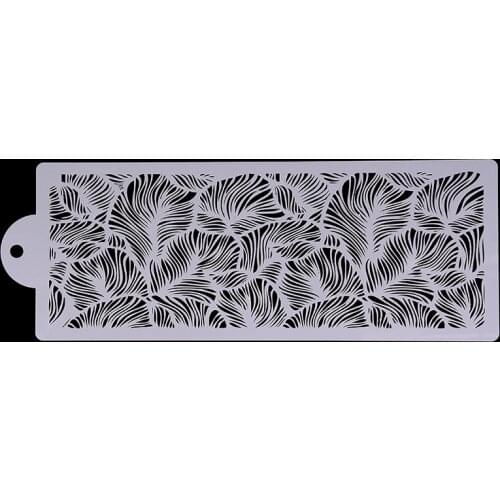 Newest Peacock Lace Stencil for Wedding Cake Design Plastic Template Mold Painting Stencil Decorating Bottle Fondant Tools