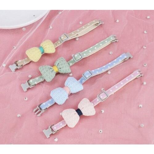 New simple flower shaped pet bow tie cat head shaped cat dog bow tie dog bow cat collar Random color puppy tie