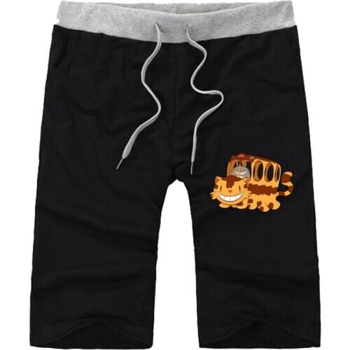 Anime My Neighbor Totoro shorts men Cotton loose Short Trousers Fitness Jogger shorts teenagers Short Sweatpants