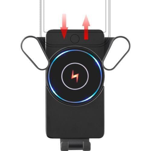 Removable10W Wireless Car Charger ,Suitable for Samsung S10 S9 iPhone X Xr Xiaomi Qi wireless charger car phone holder