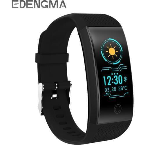 EDENGMA Smart Wristband QW18 Sports Mode Info Reminder Heart Rate Sleep Monitor Incoming Call Reminder Bluetooth Color Watch
