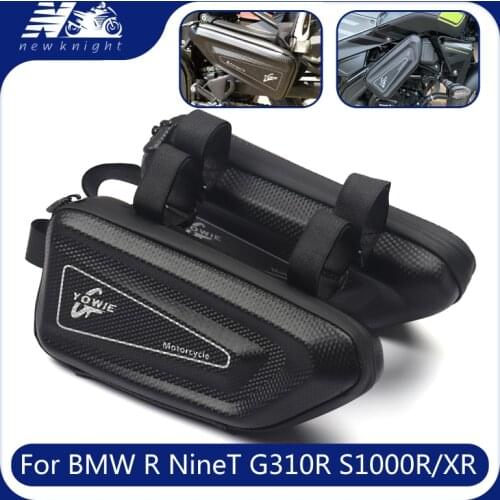 For BMW R NineT G310R S1000XR S1000R Motorcycle Universal Modified Waterproof Tool Side Package Hard Case Triangle Bag Kit