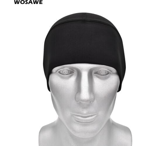 WOSAWE Cycling Cap Thermal Windproof Bandana Sports Caps Bicycle Fleece Men Winter Hat Skiing Headband Warm MTB Bike Helmet Caps