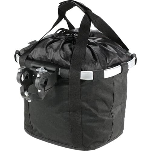 Bicycle Bike Detachable Cycle Front Canvas Basket Carrier Bag Pet Carrier Aluminum Alloy Frame Pet Carrier