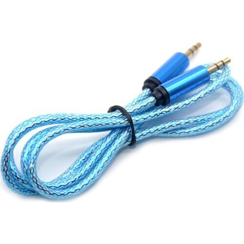 High Quality 1M 3.5mm Jack Audio Cable Male to Male Stereo Audio AUX Extension Cables Gold Plated Cord For Phone Car Speaker