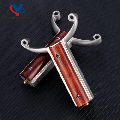 High Quality Hunting Slingshot 440C Stainless Steel Durable Precise Shooting Catapult with Rubber Band Outdoor Hunting Equipment