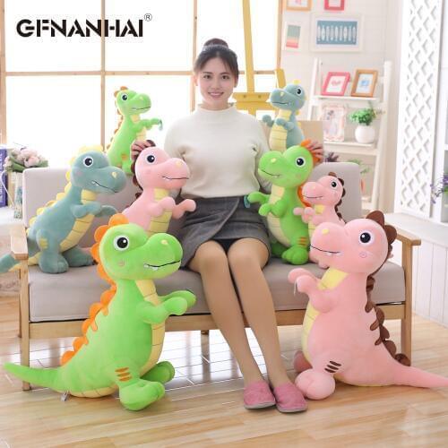 1pc 40-90CM Big Size Cute Stuffed Down Cotton Dinosaur Plush Toys Cartoon Tyrannosaurus Rex Dolls Children Kids Birthday Gifts
