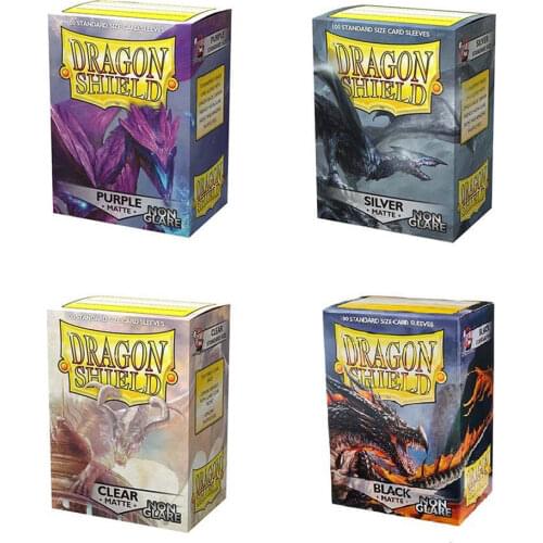 100PCS/BOX High Quality End Matte Dragon Shield Cards Sleeves Cards Cover MGT Cards Protector for PKM/Star Reals Board Games