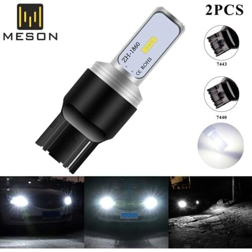 2PCS T20 7440 W21W 7443 W21/5W CSP 1860 LED 2 SMD Car Bulbs Turn Signal Lights Backup Lamp Parking Reverse Brake CAR Accessories