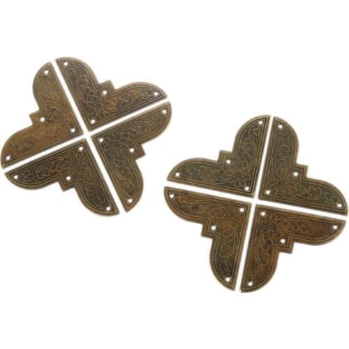 20Pcs Antique Bronze Decorative Protectors Wooden Box Iron Scrapbooking Albums Corner Bracket Crafts For Furniture Hardware