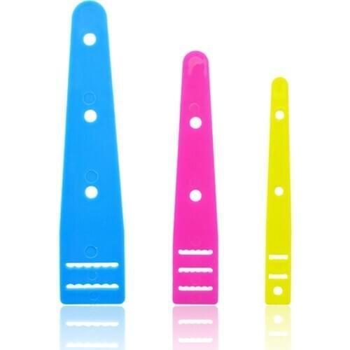 3 Pcs/Set Opp Bags Plastic Color Threader Elastic Band String Beef Tendon Weaving And Patchwork Tool DIY Sewing Accessories