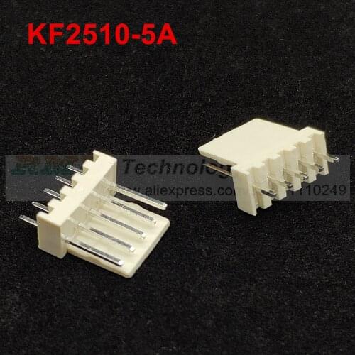 50pcs/lot KF2510 KF2510-5A male connector Pin header 2.54mm 5pin free shipping