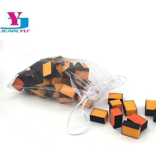 50 Pcs/bag Sanding Nail File Block Different Size Mini Black Sandpaper Nail Files Polishing Grinding For Women Care Tools Set