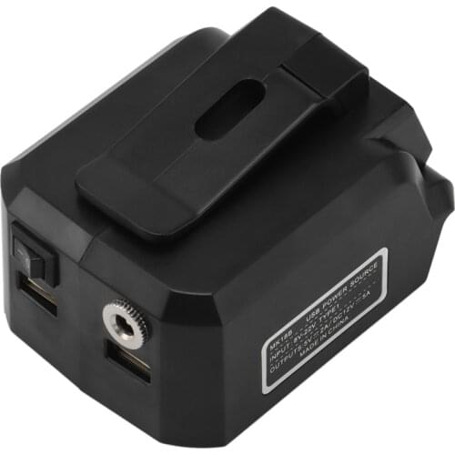 MK18B Battery Adapter for Makita 18V BL1815G BL1813G Li-Ion Battery PC Mobile Phone USB Charger DC 12V Output Connector